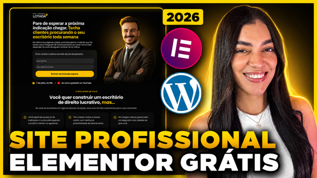 Como criar um site profissional com Elementor Grátis e IA do Claude Passo a Passo 2026